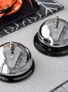 日本精工不锈钢传菜铃铛厨房叫餐铃呼叫传唤吧铃酒店上菜铃铛按铃