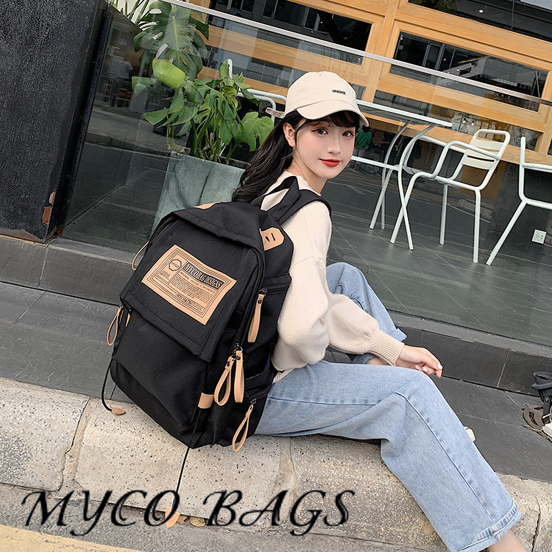 2020新款女大学生韩版原宿双肩包 mycobags双肩背包