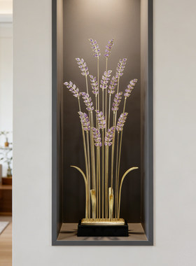 紫水晶麦穗装饰品高档艺术摆件