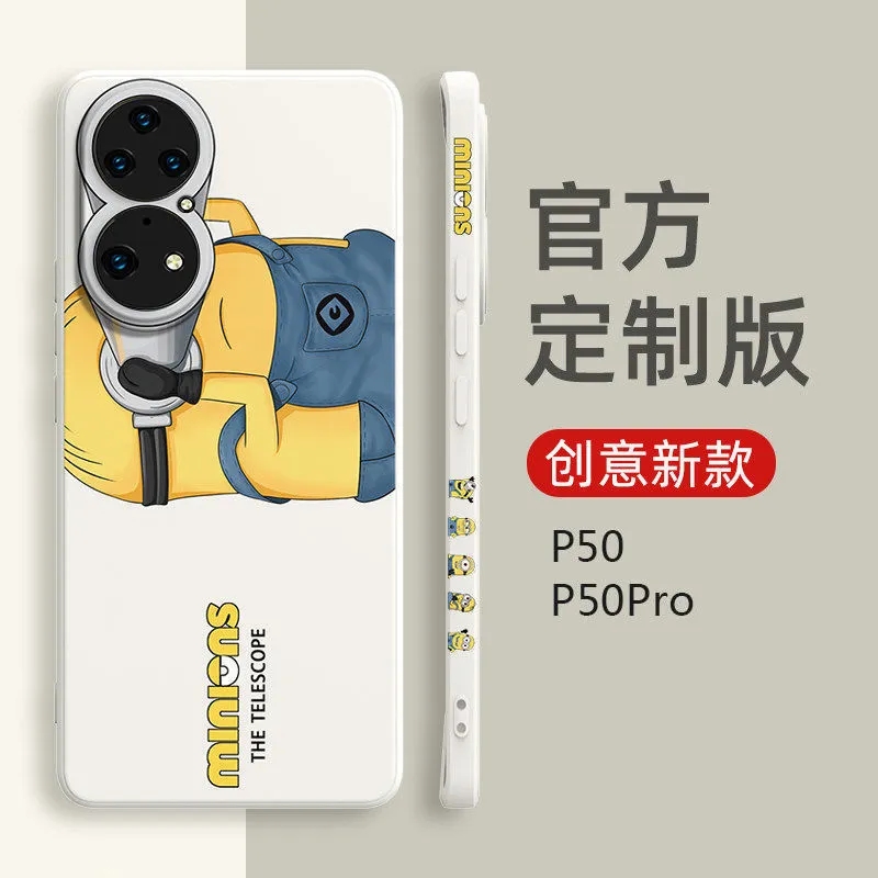 华为p50手机壳男女款p50e网红潮p50pro高档限量版p50pr0个性创意p50pro5g硅胶防摔全包p50ro保护套卡通可爱软 - 图3