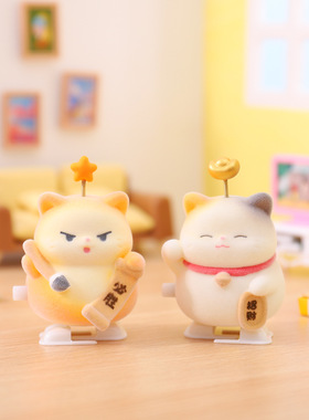 新款卡通桌面摆件福瑞猫猫行运盲