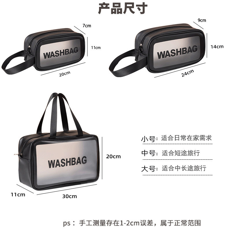 化妆包ins风超火大容量化女妆品袋便携防水洗漱包手提旅行收纳包 - 图2