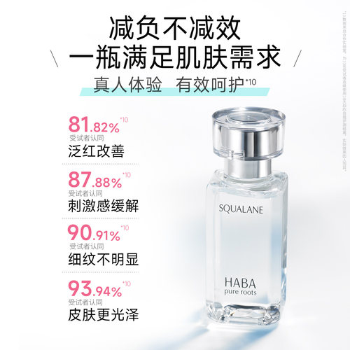 HABA角鲨烷修护精纯美容油护肤1代30ml双瓶装  滋养修护保湿抗皱 - 图2