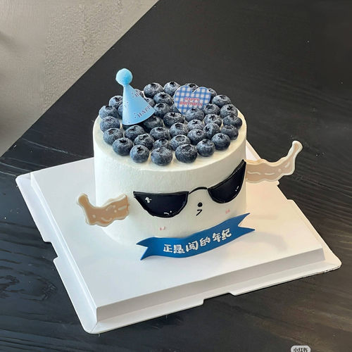 强壮肌肉手臂墨镜男生蛋糕装饰摆件健身正是闯的年纪生日甜品插件 - 图1