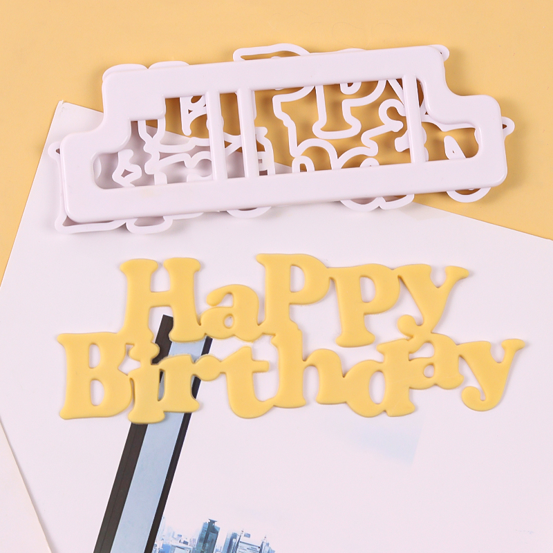 happy birthday字母模具生日快乐翻糖巧克力压花切模糖皮烘焙工具 - 图3