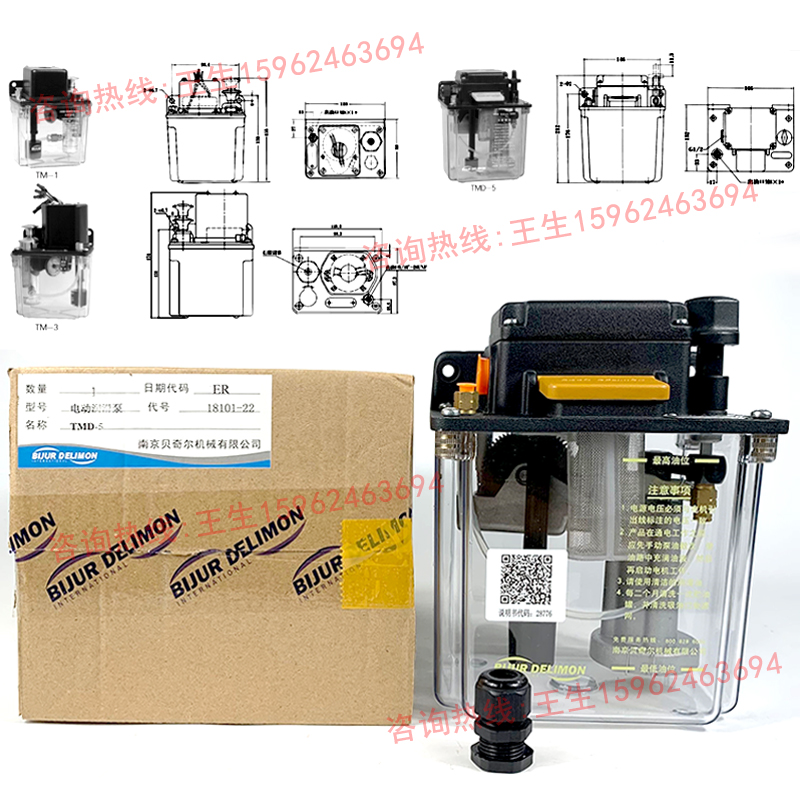 。南京贝奇尔18101电动润滑泵柱塞泵TMD-5注油机-21-22-23-24-25- - 图2