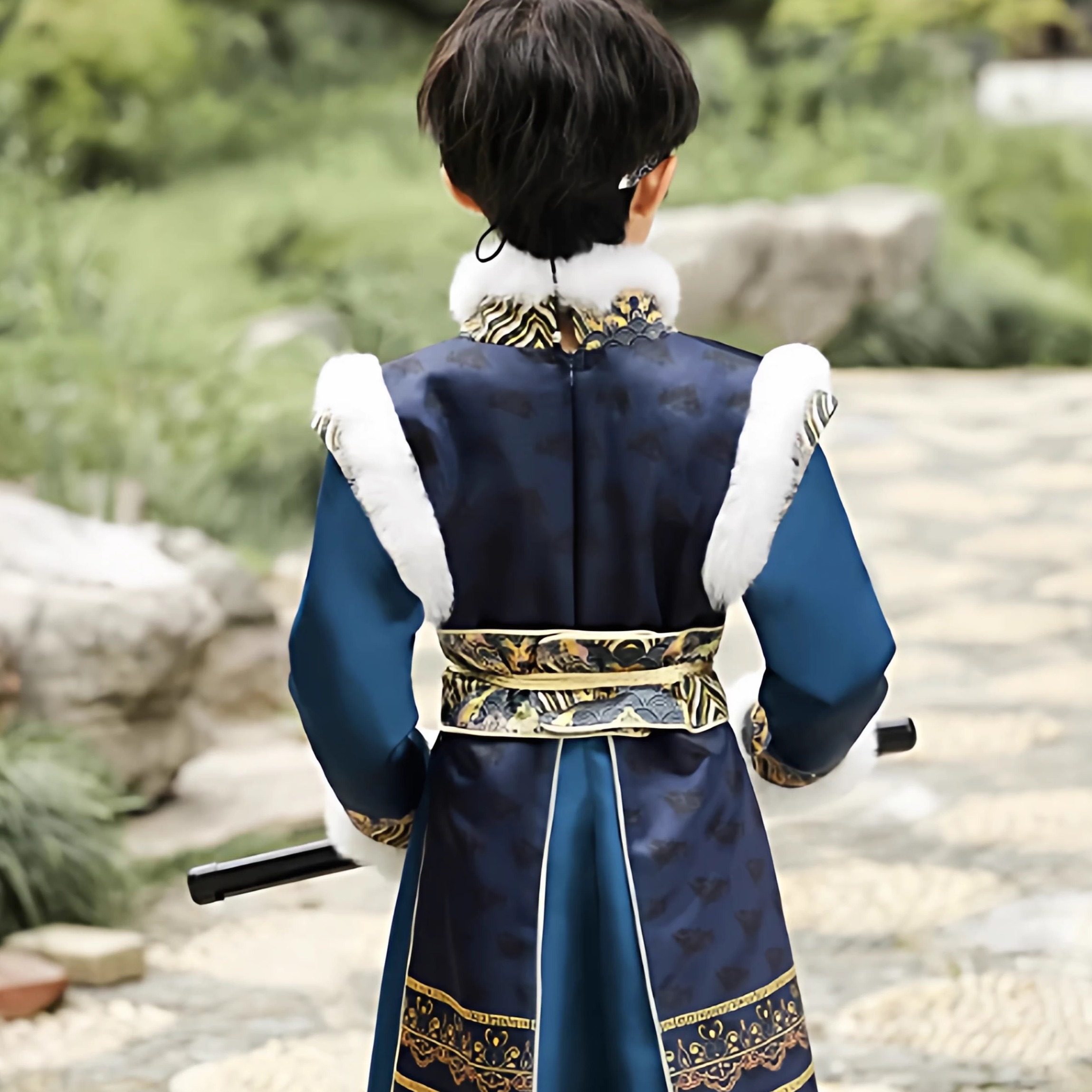 男童明制汉服冬款儿童小少爷唐装古风加厚拜年服加绒古装冬季过年,淘宝优惠券,粉丝福利购,淘宝优惠卷