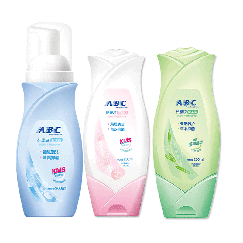 abc清洗私处止痒去异味妇科护理液 政通居家日用私处洗液