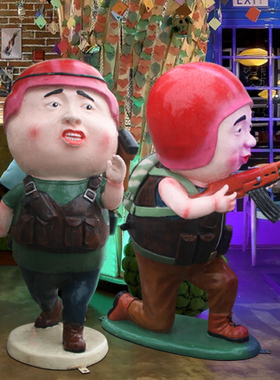 卡通玻璃钢商场大型人物雕塑新品