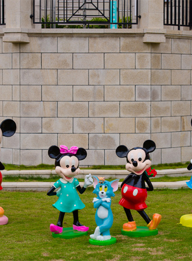 户外美陈游乐园卡通米老鼠摆件