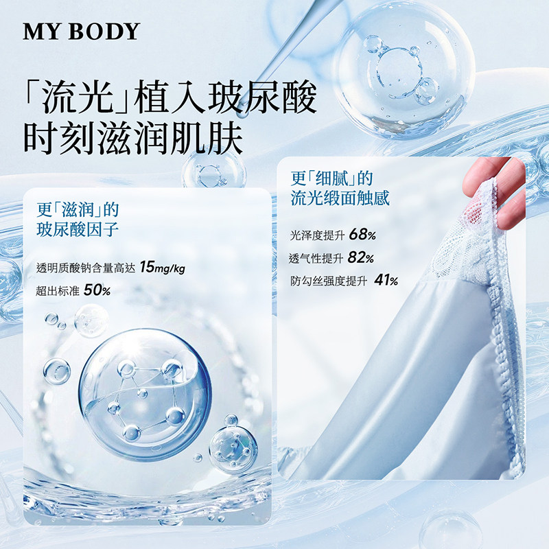 4条装 MYBODY性感中腰蕾丝内裤女士纯棉底裆无痕冰丝夏季薄款短裤