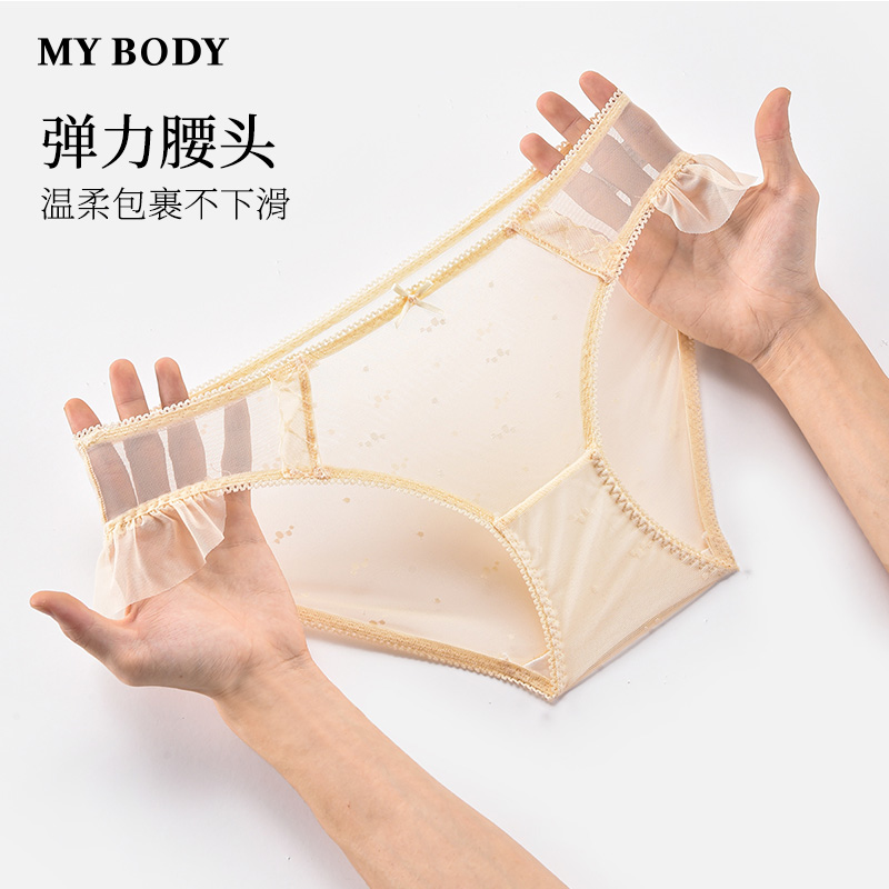【会员入会专属礼】 MYBODY 性感网纱女生内裤
