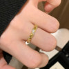 Medieval style twist twist ring for women, fashionable and versatile