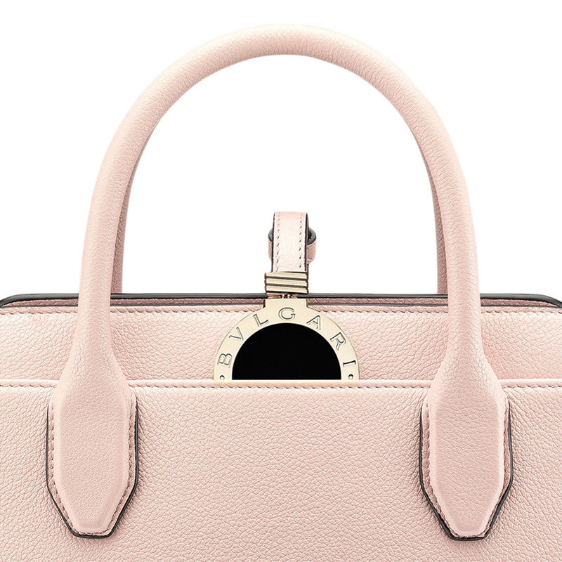 bvlgari粉色女士大容量手提手拿包 联采海外女士包袋