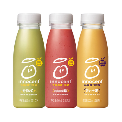 天真鲜打原果混合果汁3瓶*250ml