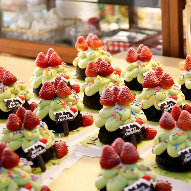 圣诞节迷你许愿树蛋糕装饰摆件草莓圣诞路牌甜品烘焙装扮插件配件,淘宝优惠券,粉丝福利购,淘宝优惠卷