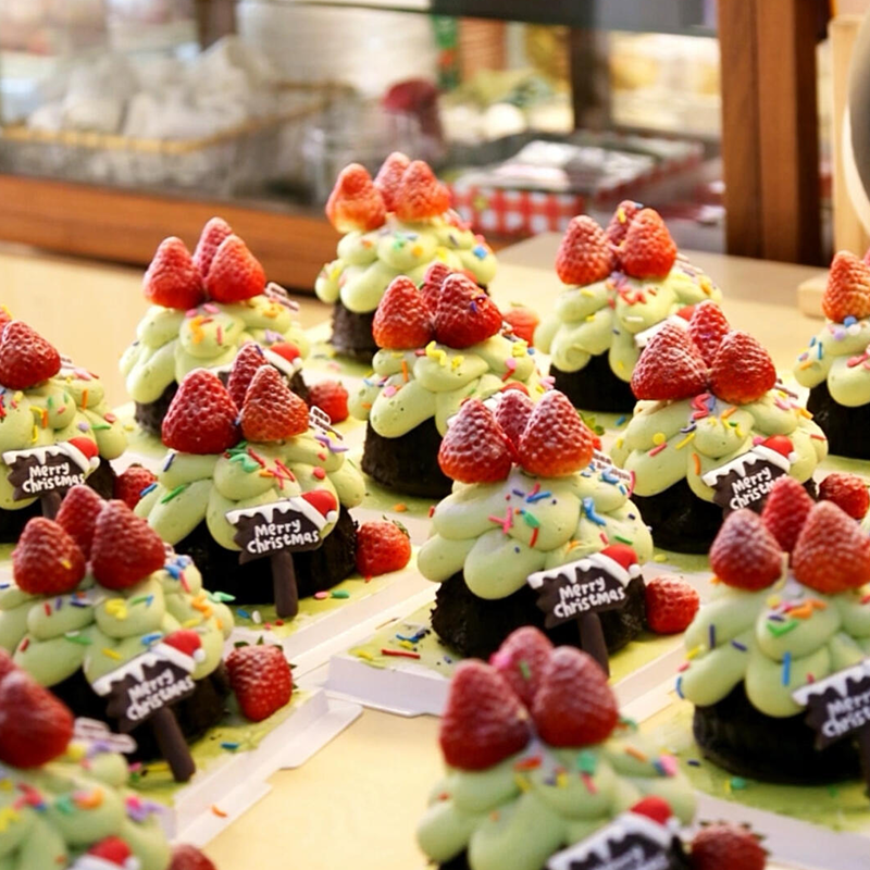 圣诞节迷你许愿树蛋糕装饰摆件草莓圣诞路牌甜品烘焙装扮插件配件,淘宝优惠券,粉丝福利购,淘宝优惠卷