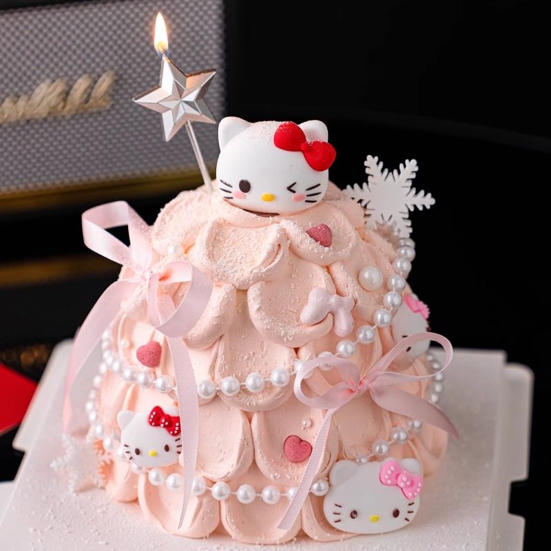 新年许愿树hellokitty蛋糕装饰摆件网红kt猫春节跨年甜品烘焙插件,淘宝优惠券,粉丝福利购,淘宝优惠卷