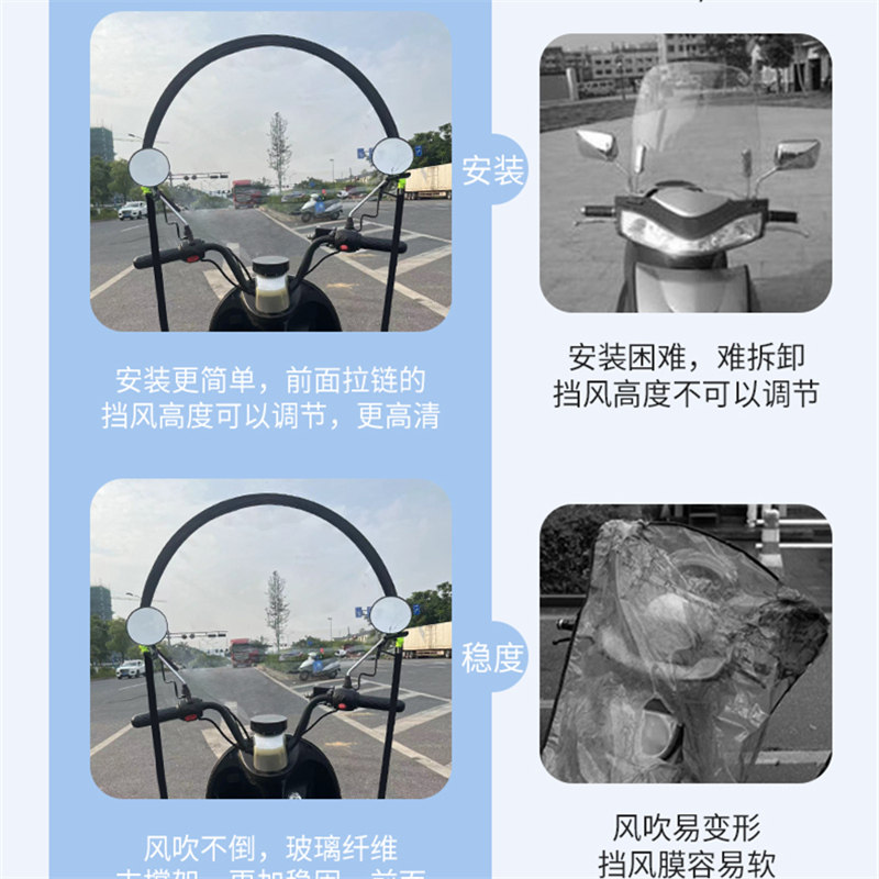 加高电动电瓶踏板摩托车前挡风板透明挡雨罩防风被四季通用护腿冬,淘宝优惠券,粉丝福利购,淘宝优惠卷