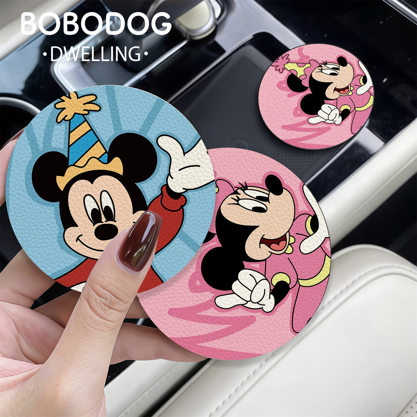 星星人车载杯垫汽车防滑置物垫内饰好物隔热垫通用耐高温水杯垫子,淘宝优惠券,粉丝福利购,淘宝优惠卷