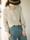 ການປົກຫຸ້ມຂອງແມ່ນເສື້ອ linen lapel floral