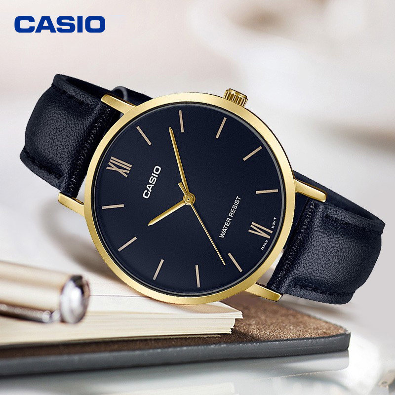 casio卡西欧手表男士简约女款学生石英电子DW情侣款一对MTP-VT01l