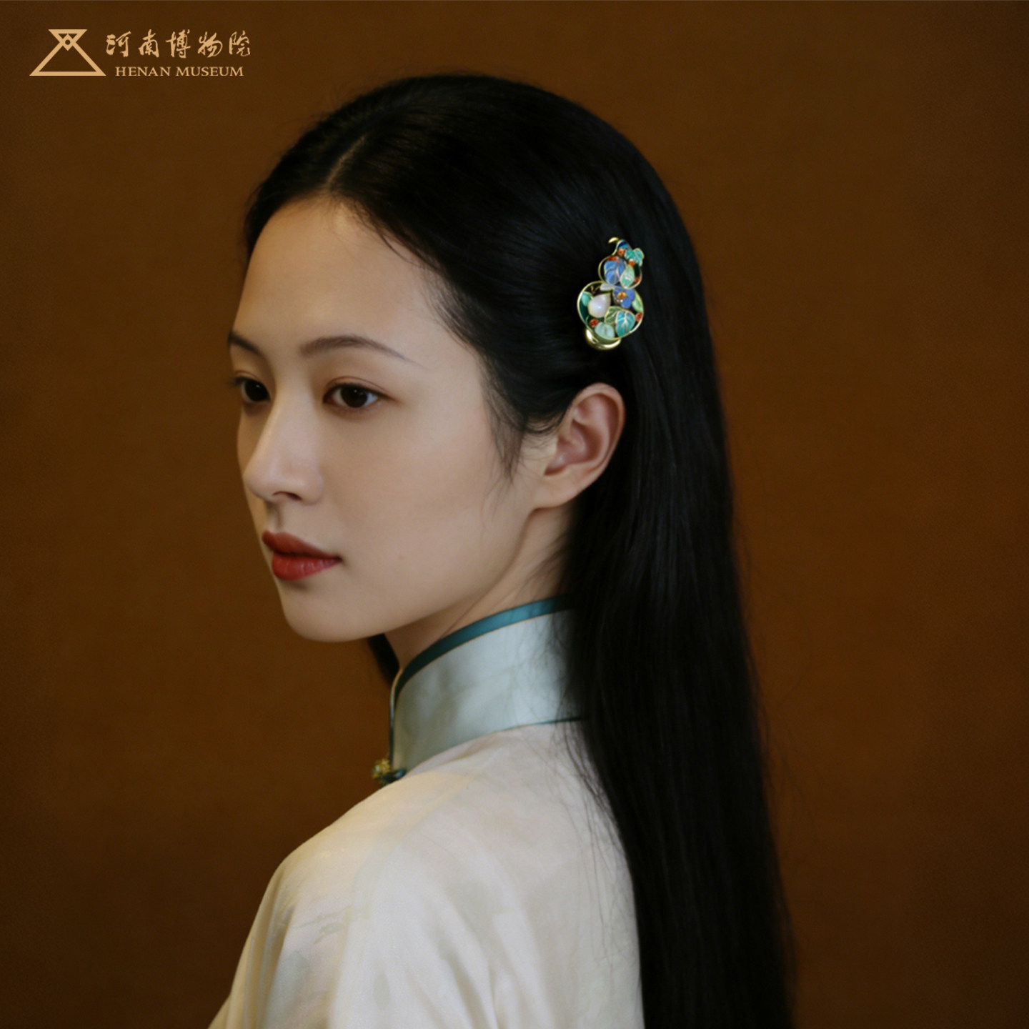 河南博物院福禄双全发夹文创礼品温润雅致创意潮流新款礼物纪念品
