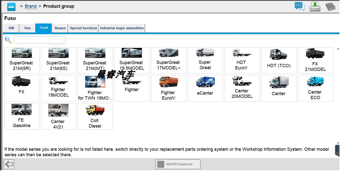 中性适用于2023.12奔驰三菱Mitsubishi FUSO诊断检测仪Xentry賓士-图1