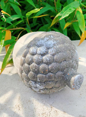 松果摆件红陶瓷户外庭院子美式做旧种花简约现代出口外贸立体浮雕