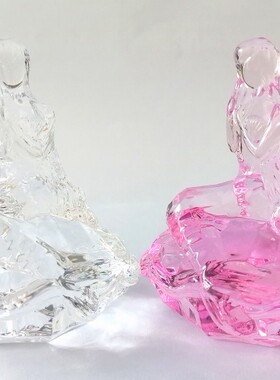 元哆咪创意礼品美人鱼水晶石摆件适配甜蜜宝贝机台装饰