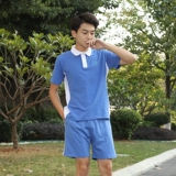 Форма для школьников, летний хлопковый спортивный костюм, шорты, штаны подходит для мужчин и женщин, комплект