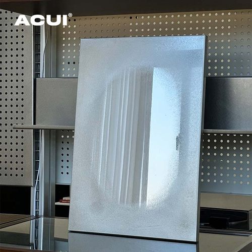 阿崔造屋 Lite版本可壁挂装饰镜原创设计 不锈钢手工乱纹打磨 - 图1