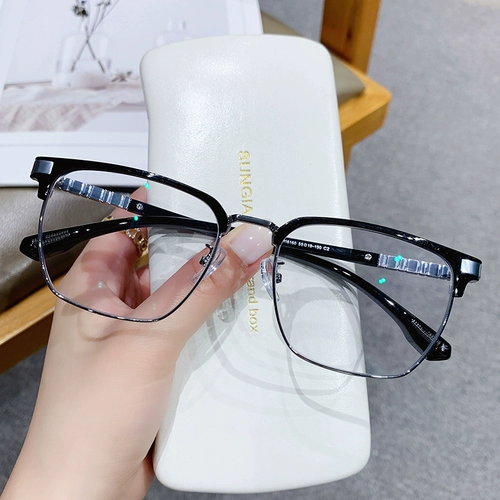 Японские большие цветовые очки с заменой лица. Мужская модель Myopia может быть использована для предотвращения коробок излучения синего света.