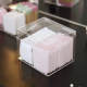 Dust-proof makeup remover cotton transparent small items storage box