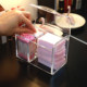 Desktop dust-proof makeup cotton swab storage box makeup remover cotton toothpick line cosmetics beauty cotton swab box storage and organization