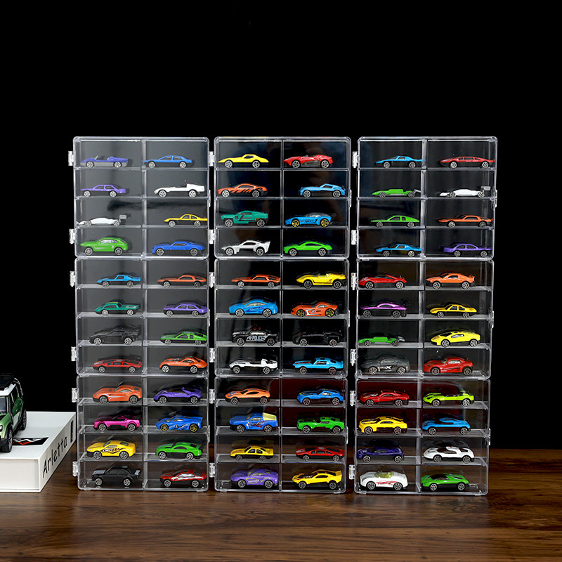 风火轮收纳盒合金小汽车模型TOMICA1:64儿童玩具多美卡透明展示架,淘宝优惠券,粉丝福利购,淘宝优惠卷