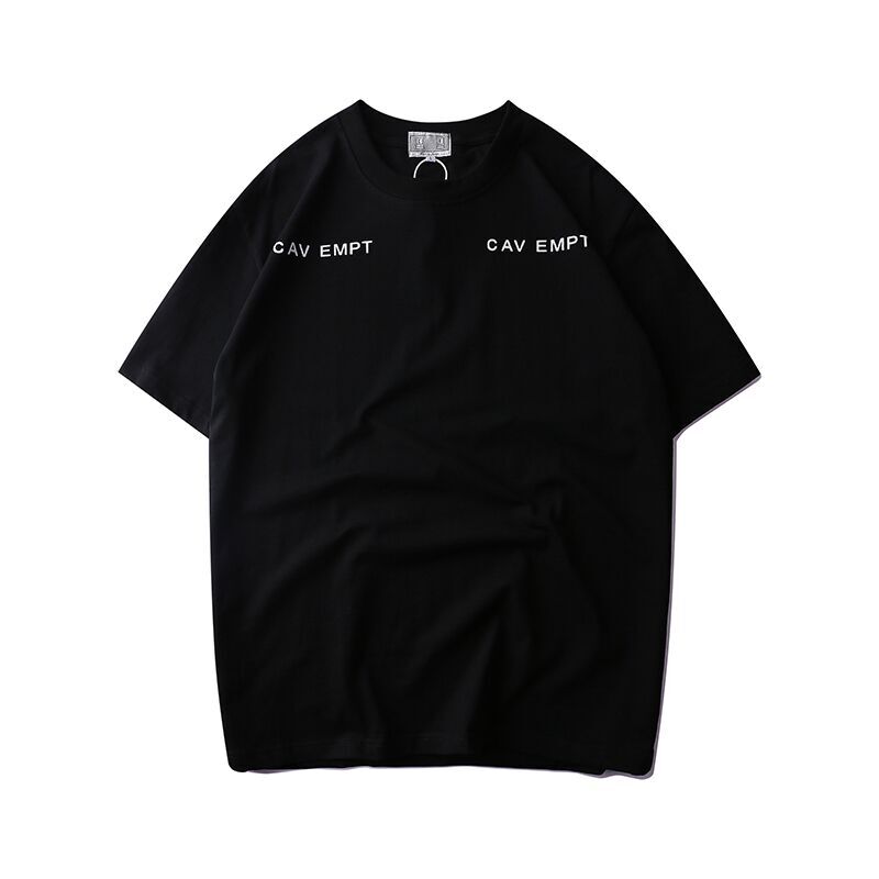 cav empt c.e短袖日系复古男女19ss日潮情侣印花百搭纯棉宽松T恤-图0