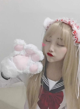 洛丽塔蕾丝少女风铃铛发箍猫耳朵