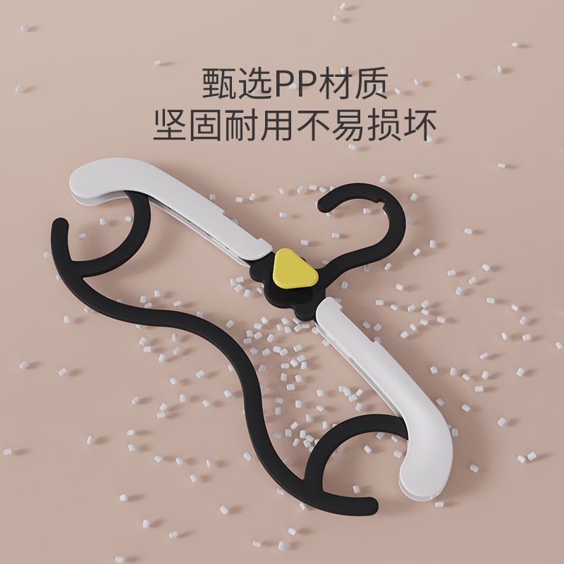 婴儿宝宝家用儿童衣架专用晾衣架伸缩晾晒肩角防滑架晾衣服衣架子