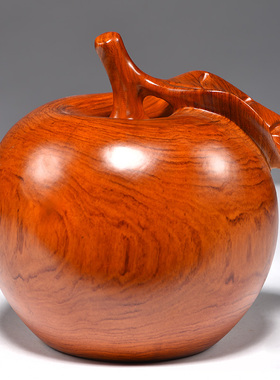 苹果客厅摆件陈古花梨木