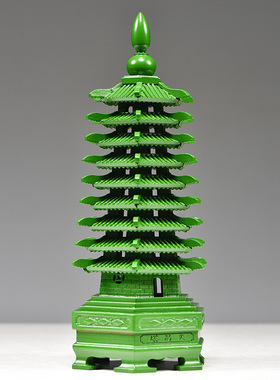 绿色客厅层文昌塔桃木