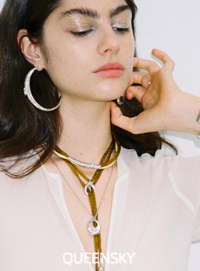 克拉真丝丝巾项链女高级轻奢