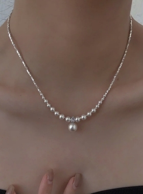 春夏碎银子施家珍珠项链女