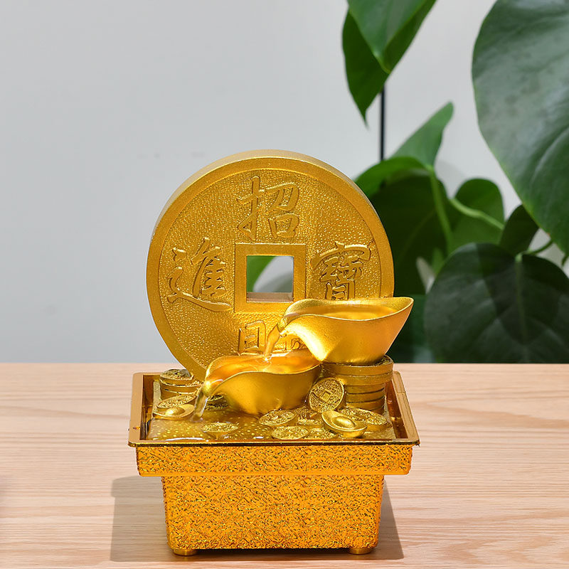 流水生财摆件聚宝盆招财喷泉发财树家庭流水聚财风水轮循环水小型,淘宝优惠券,粉丝福利购,淘宝优惠卷