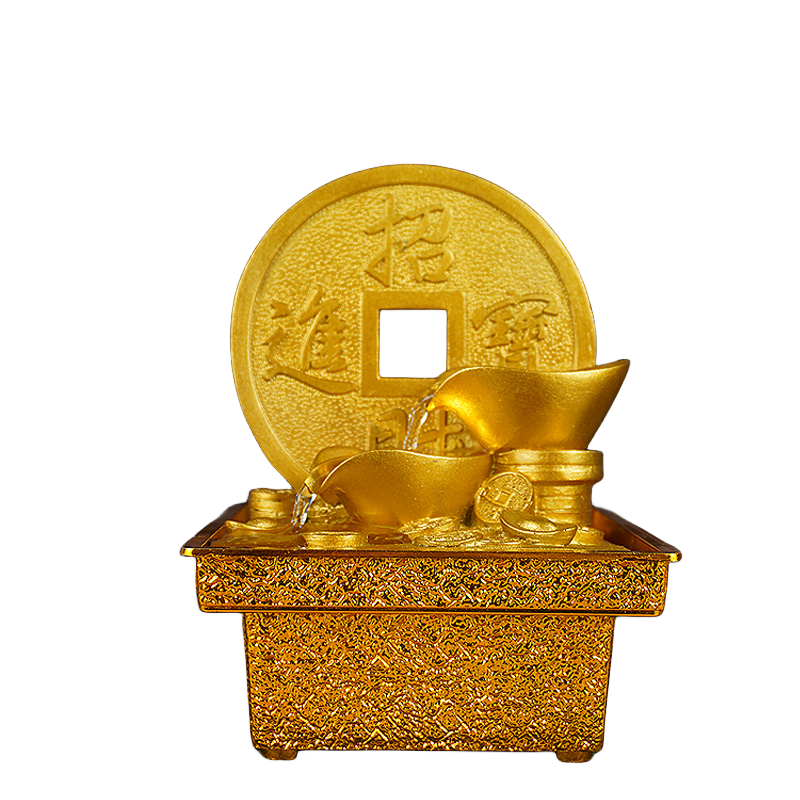 流水生财摆件聚宝盆招财喷泉发财树家庭流水聚财风水轮循环水小型,淘宝优惠券,粉丝福利购,淘宝优惠卷