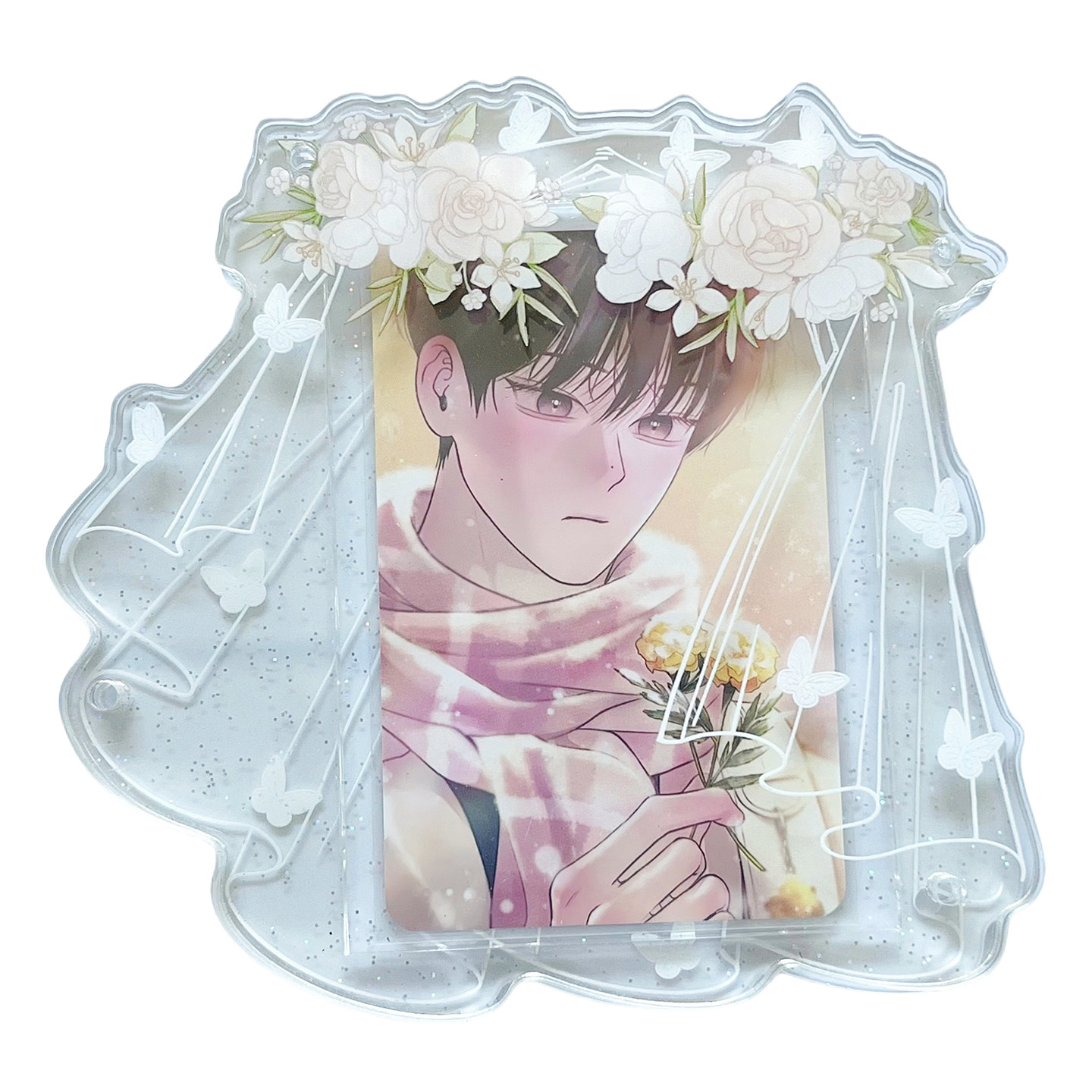 倩子酱Goods花环头纱谷美杯垫卡框亚克力展示框3.5寸拍立得收纳,淘宝优惠券,粉丝福利购,淘宝优惠卷