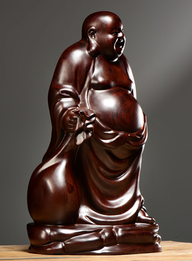 布袋家居客厅红木工艺弥勒佛像