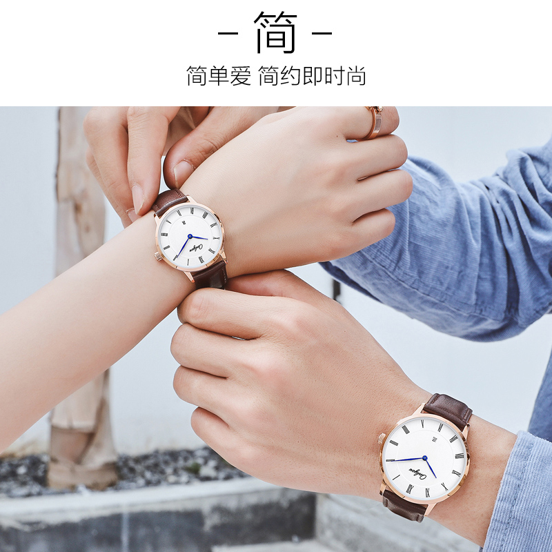 复古防水石英手表女皮带表男 正品奥利妮韩版简约超薄时尚情侣表 复古防水石英手表女皮带表男 正品奥利妮韩版简约超薄时尚情侣表