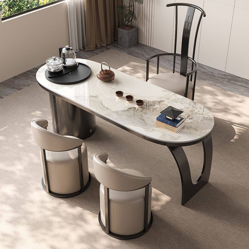 新中式现代阳台岩板茶桌椅组合轻奢简约烧水壶一体办公室家用茶台,淘宝优惠券,粉丝福利购,淘宝优惠卷