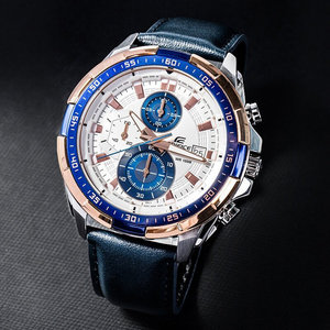 casio卡西欧手表男edifice正品商务非机械防水石英表EFR-539L-7C